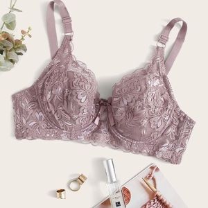 2pack Floral Lace Push Up Bra Set